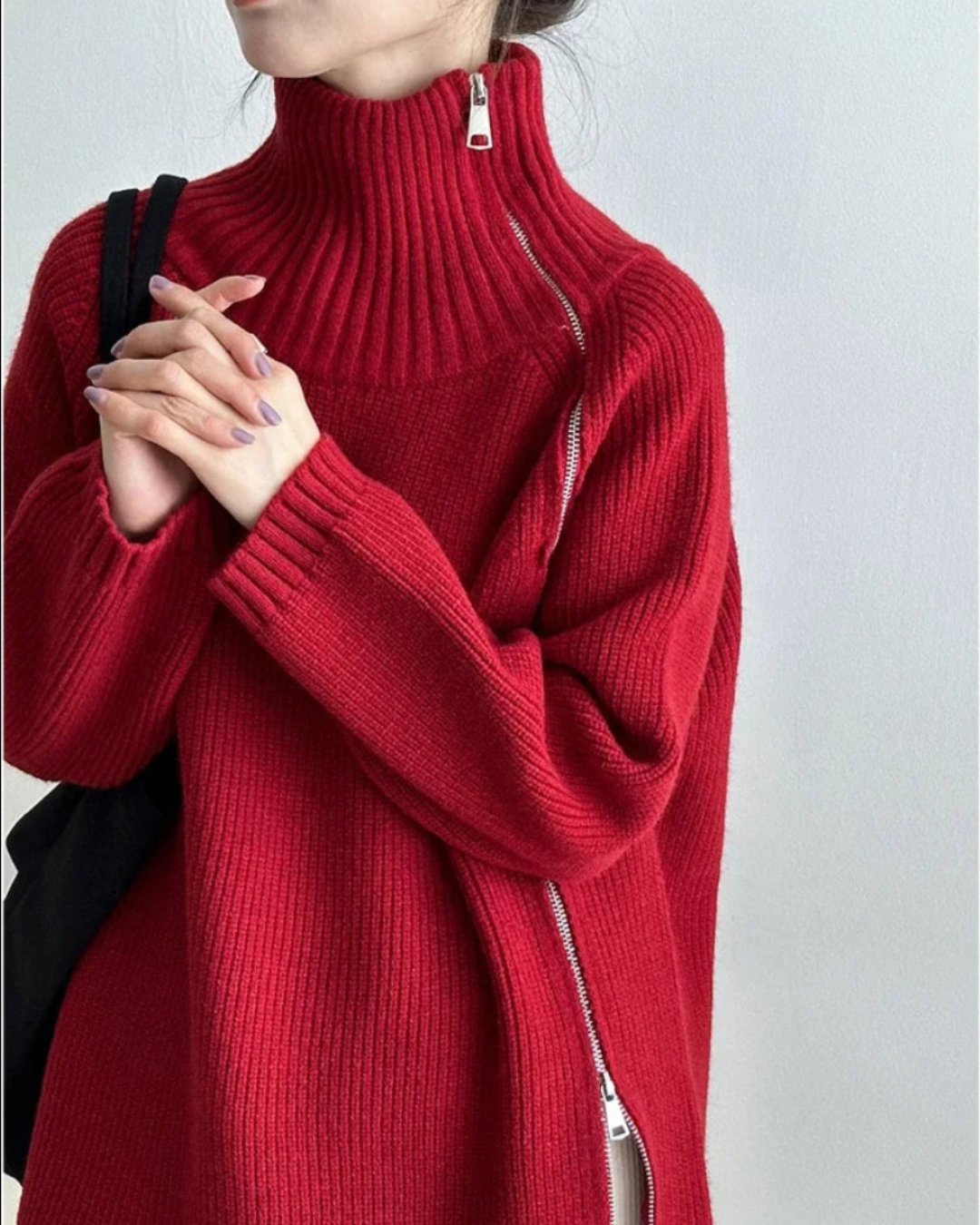 AURA | CHELSEA OVERSIZED TURTLENECK SWEATER