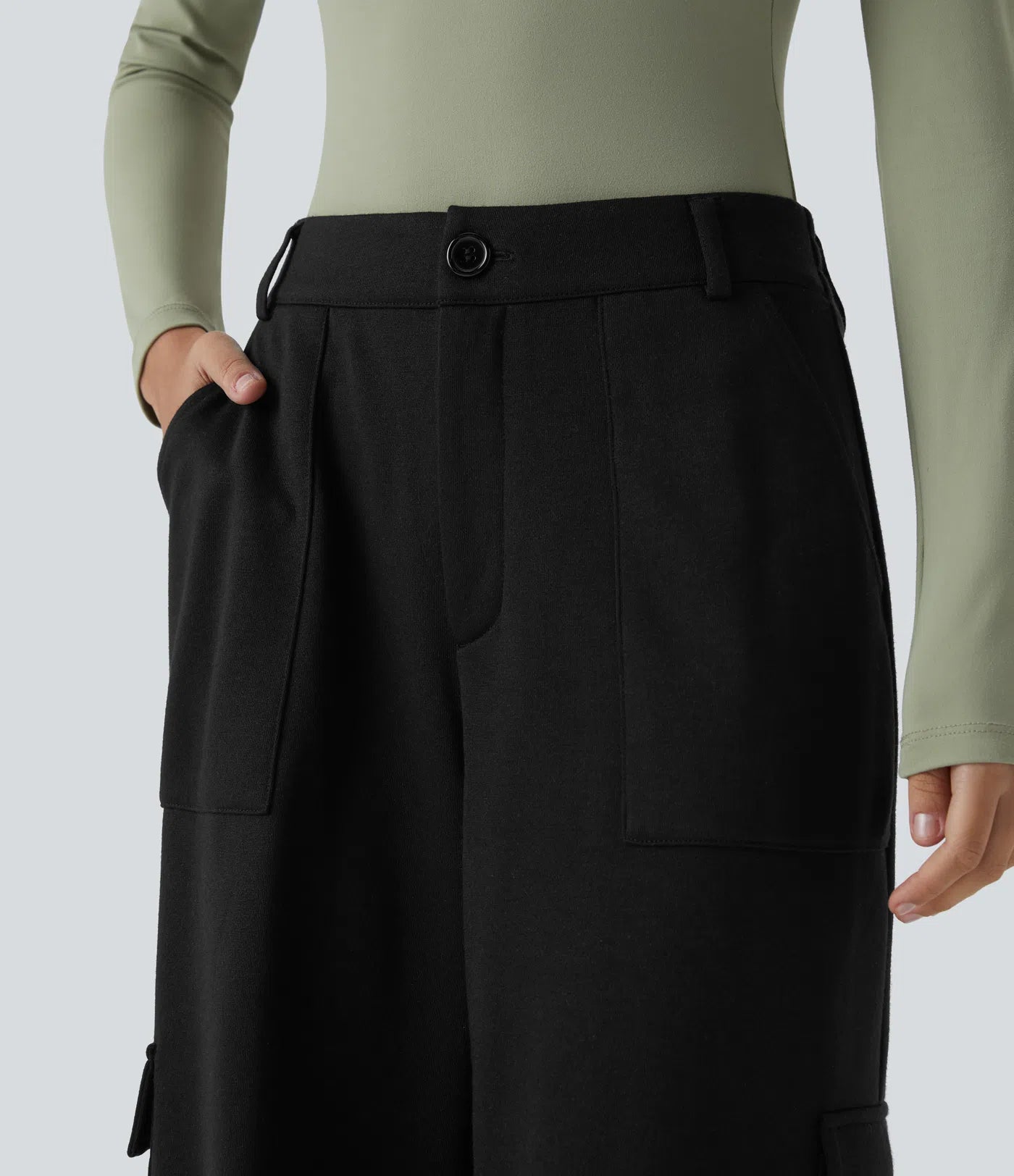 Fleece cargo bukser | Mellem højde cargo bukser | FREYSíA.