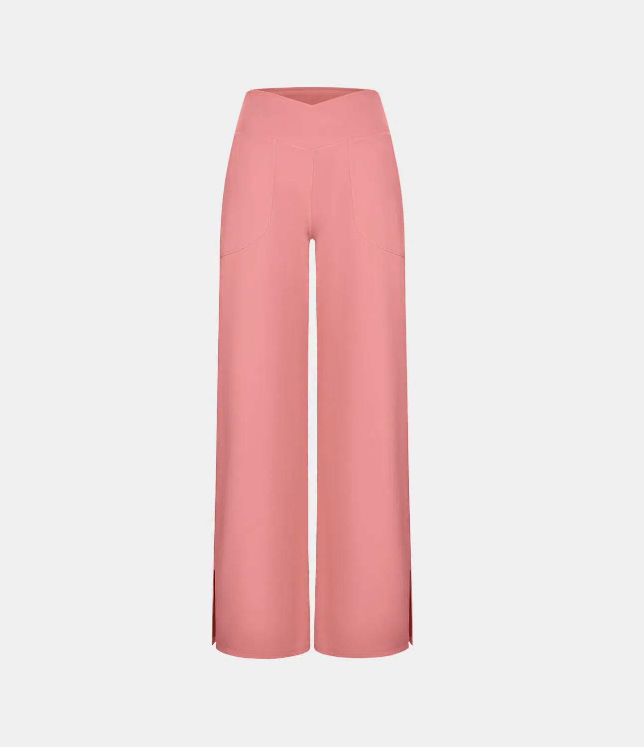 AURA | CROSSOVER PANTS WITH SPLIT HEM & WIDE LEG