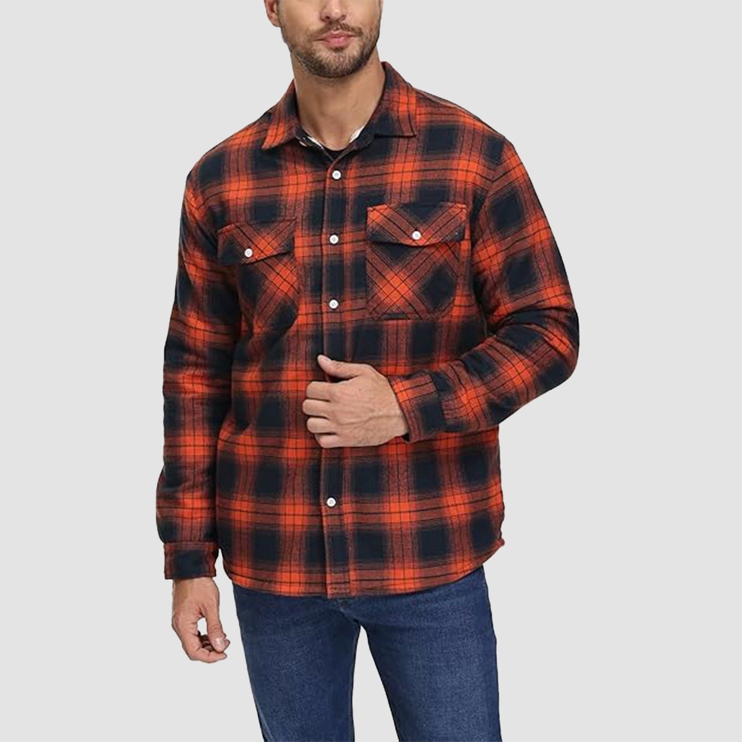 AURA | CHRIS FOREST CHECKERED SHIRT JACKET