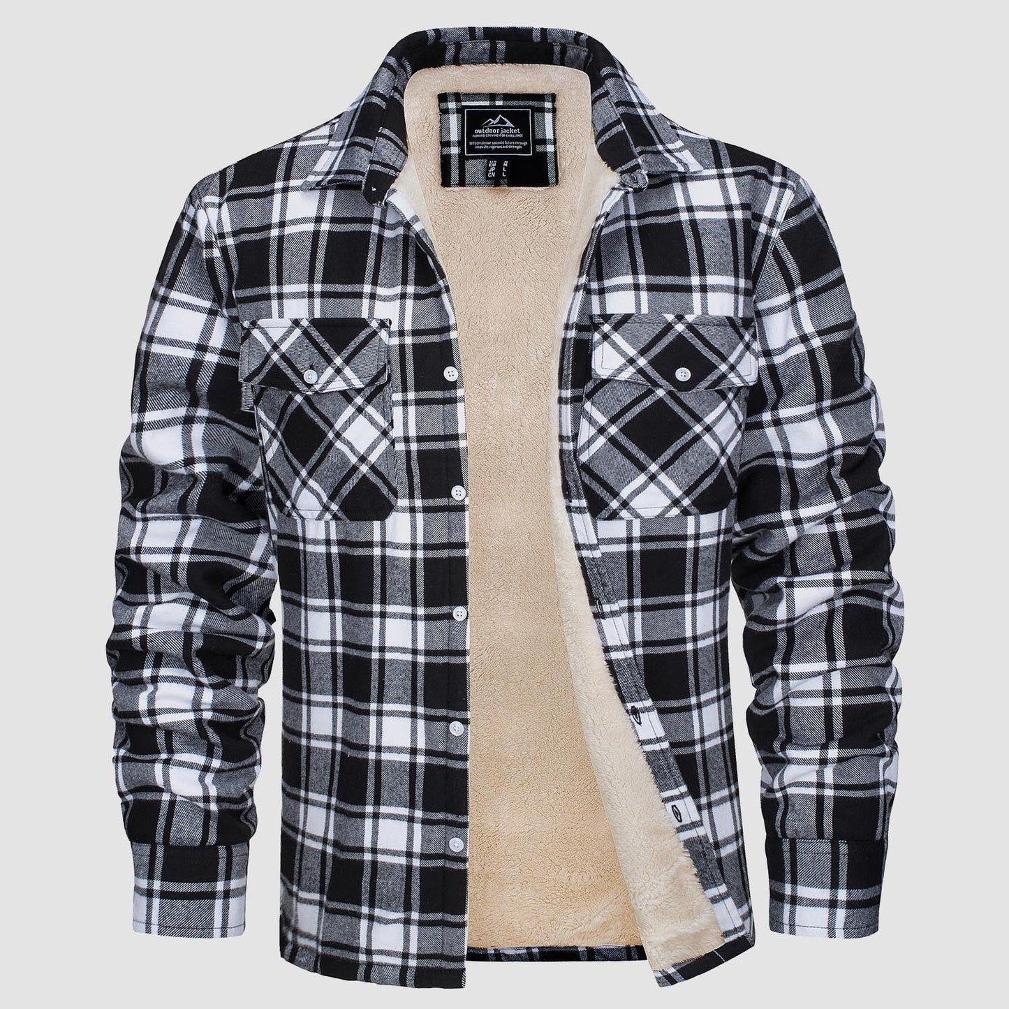 AURA | CHRIS FOREST CHECKERED SHIRT JACKET