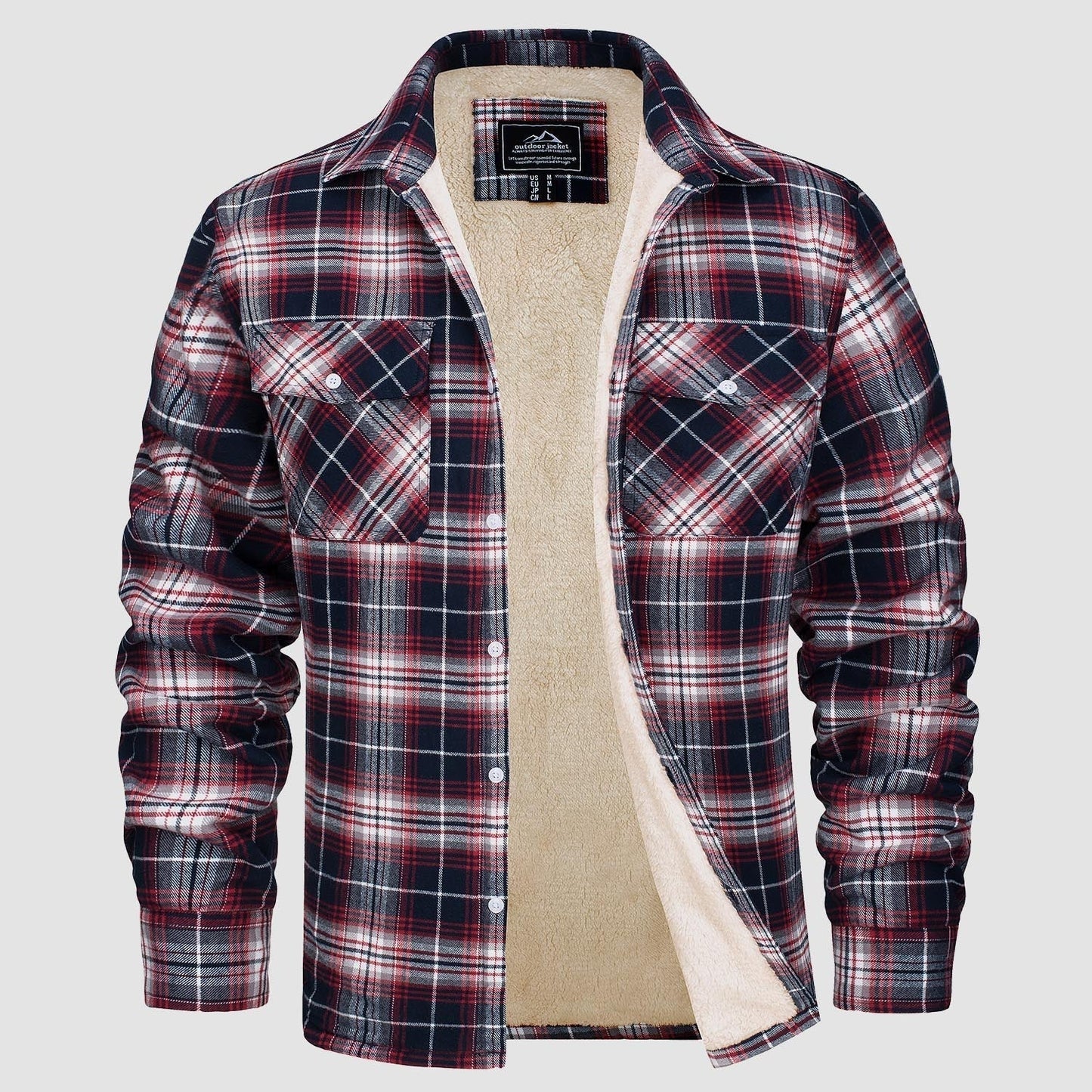 AURA | CHRIS FOREST CHECKERED SHIRT JACKET