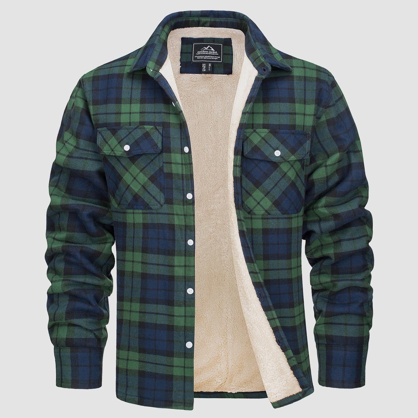 AURA | CHRIS FOREST CHECKERED SHIRT JACKET