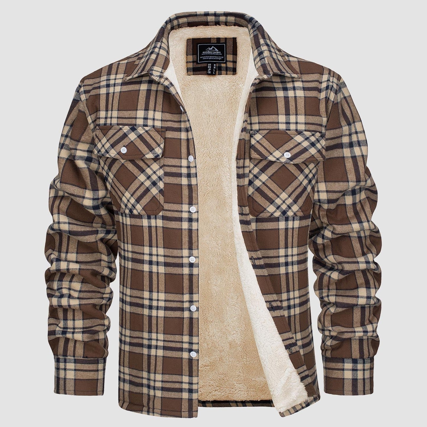 AURA | CHRIS FOREST CHECKERED SHIRT JACKET