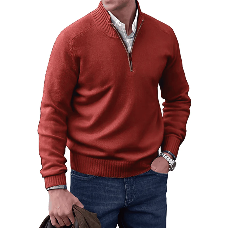 AURA | CRISPIN CLASSIC RIB-KNIT JUMPER