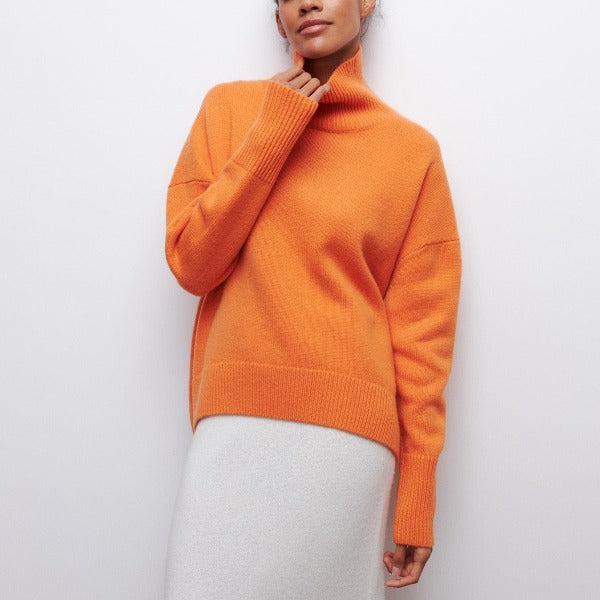 AURA | KNITTED ROLL-NECK JUMPER
