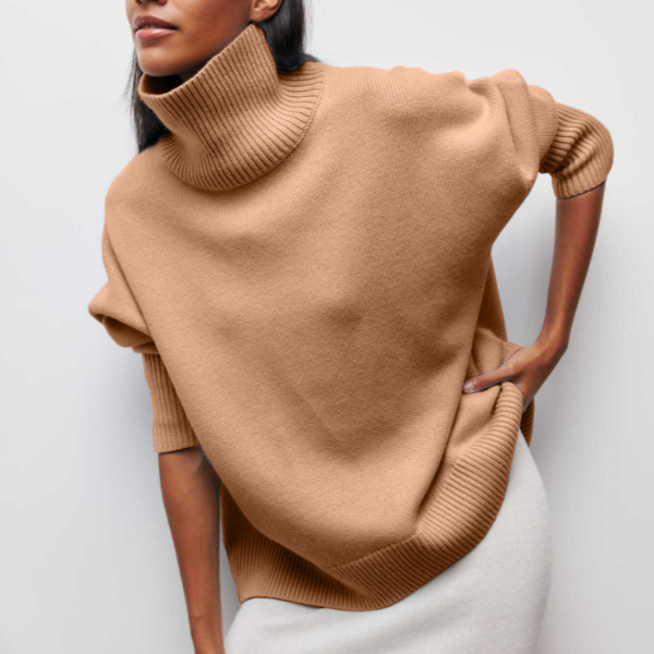 AURA | KNITTED ROLL-NECK JUMPER