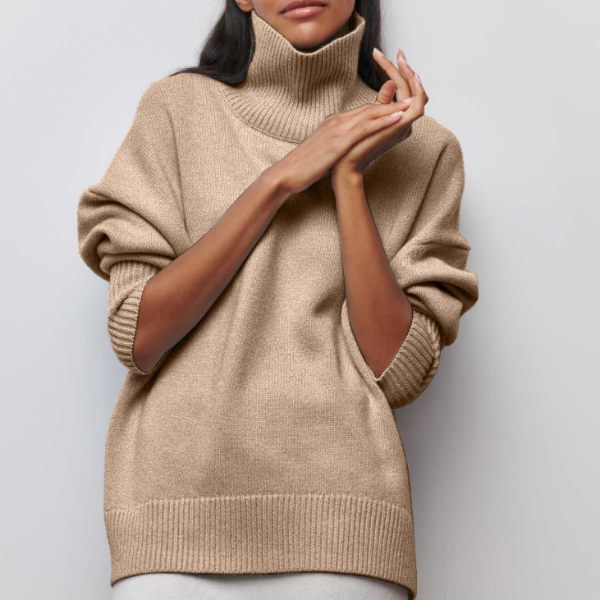 AURA | KNITTED ROLL-NECK JUMPER