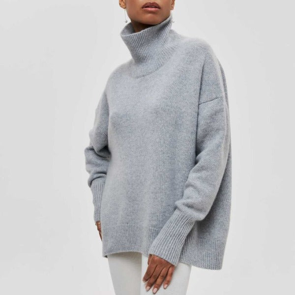 AURA | KNITTED ROLL-NECK JUMPER