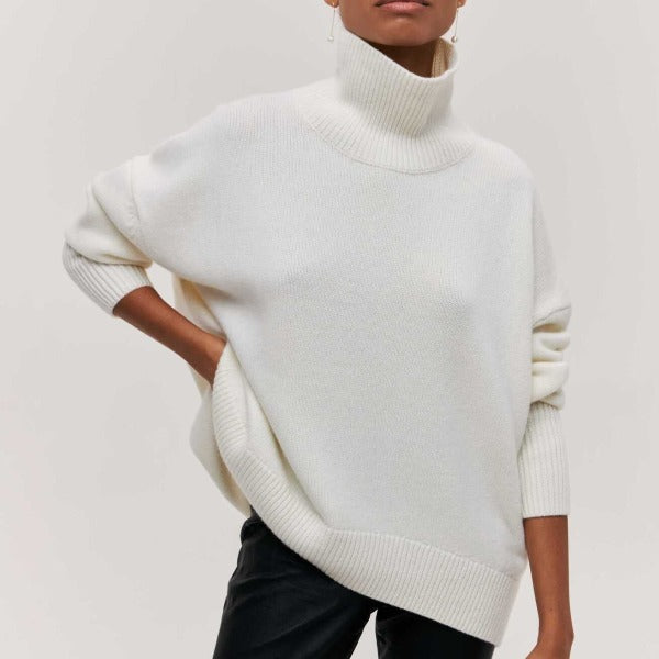 AURA | KNITTED ROLL-NECK JUMPER