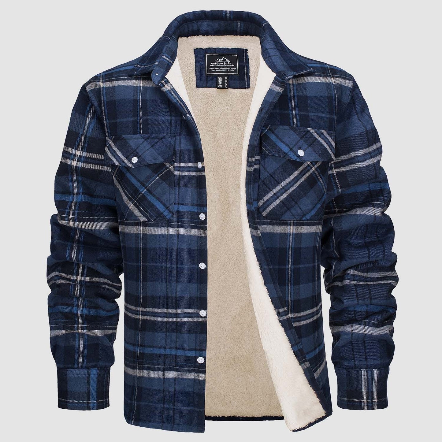 AURA | CHRIS FOREST CHECKERED SHIRT JACKET