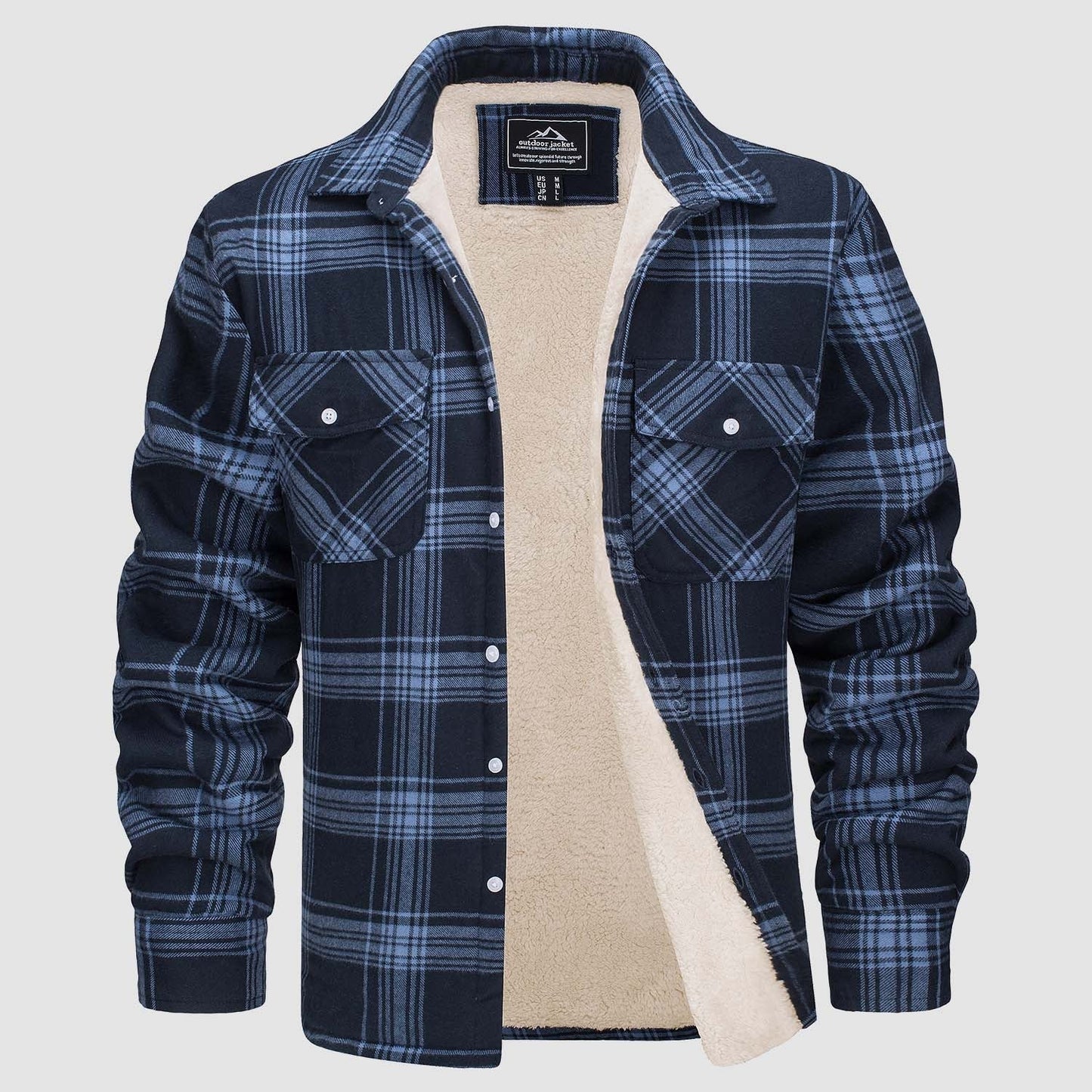 AURA | CHRIS FOREST CHECKERED SHIRT JACKET