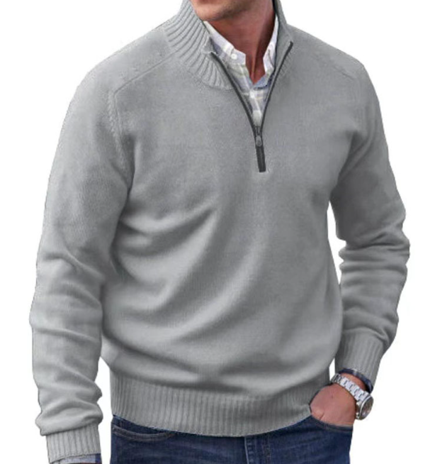 AURA | CRISPIN CLASSIC RIB-KNIT JUMPER
