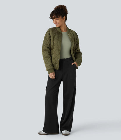 Fleece cargo bukser | Mellem højde cargo bukser | FREYSíA.