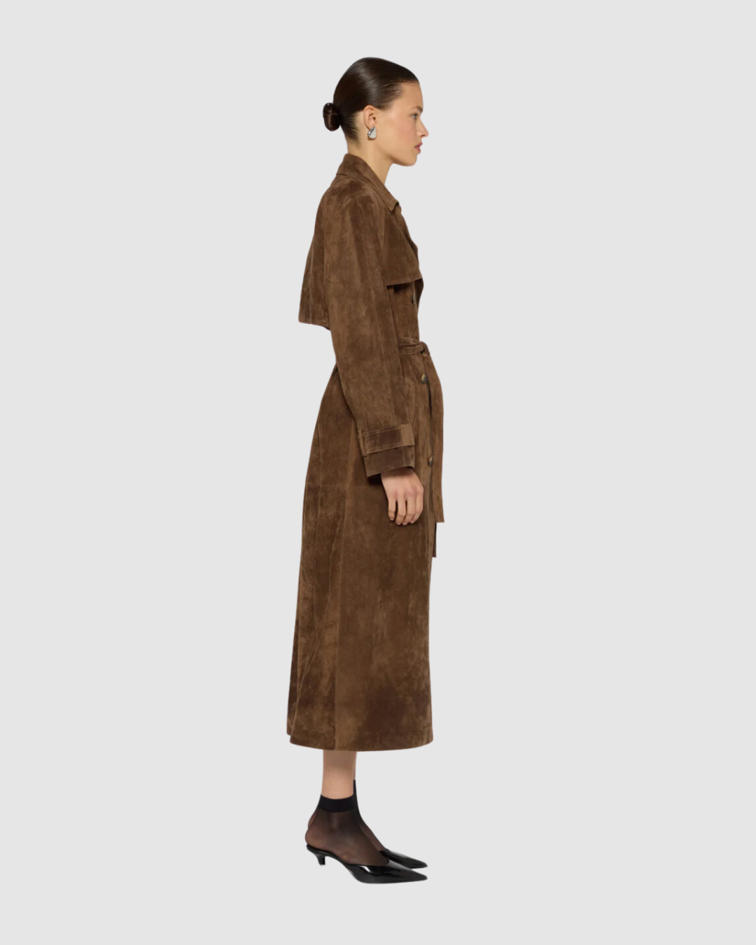 Suedes Trenchcoat | Kvindernes Trenchcoat | FREYSíA.