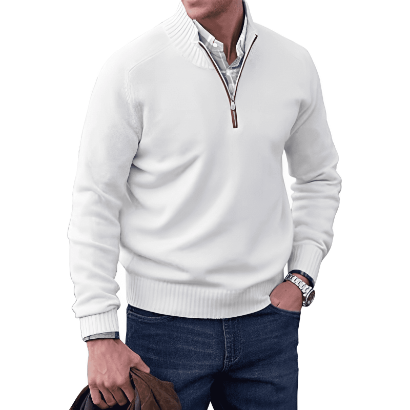 AURA | CRISPIN CLASSIC RIB-KNIT JUMPER