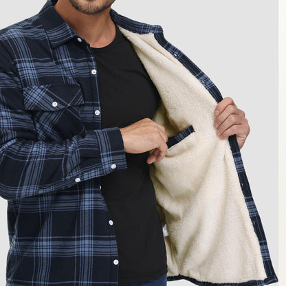 AURA | CHRIS FOREST CHECKERED SHIRT JACKET