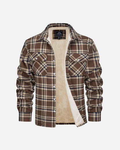 AURA | CHRIS FOREST CHECKERED SHIRT JACKET