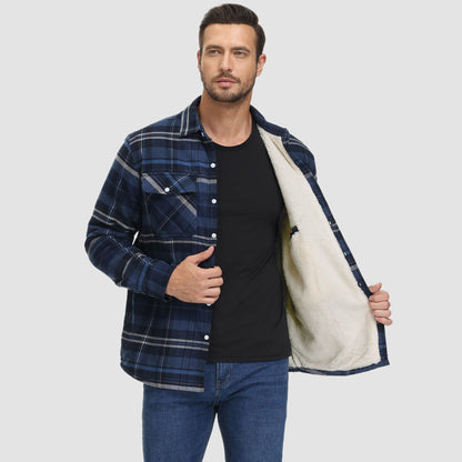 AURA | CHRIS FOREST CHECKERED SHIRT JACKET