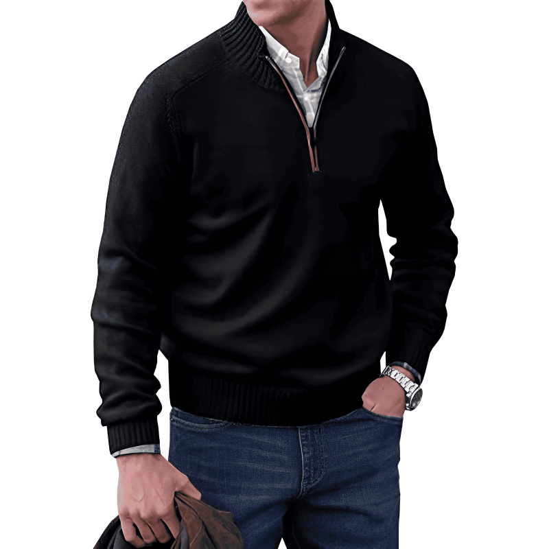 AURA | CRISPIN CLASSIC RIB-KNIT JUMPER