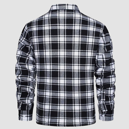 AURA | CHRIS FOREST CHECKERED SHIRT JACKET