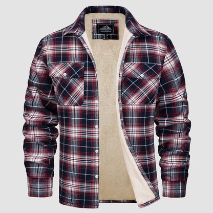 AURA | CHRIS FOREST CHECKERED SHIRT JACKET