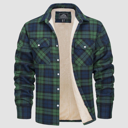 AURA | CHRIS FOREST CHECKERED SHIRT JACKET
