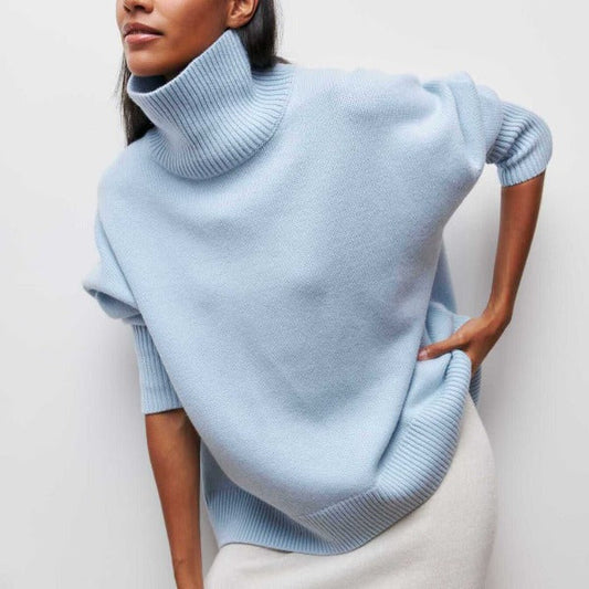 AURA | KNITTED ROLL-NECK JUMPER